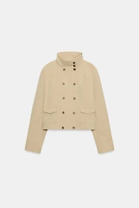 HIGH-COLLAR POCKET JACKET
