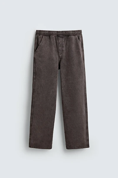WASHED RELAXED FIT JOGGER PANTS