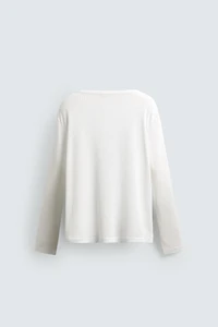 RELAXED FIT RIBBED T-SHIRT