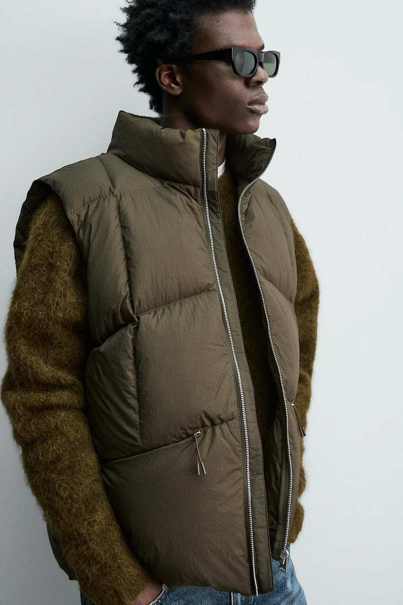 GILET DOUDOUNE 100 % PLUME