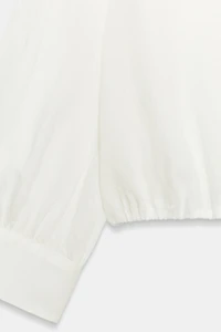 LINEN BALLOON SHIRT WITH FROG CLASPS