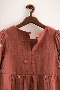 ZARA TIMELESS - ROBE BRODÉE FLEURS