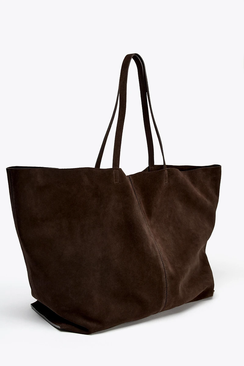 MAXI SUEDE SHOPPER
