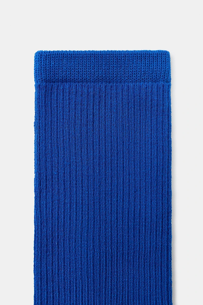 MICRO RIB COTTON SOCKS
