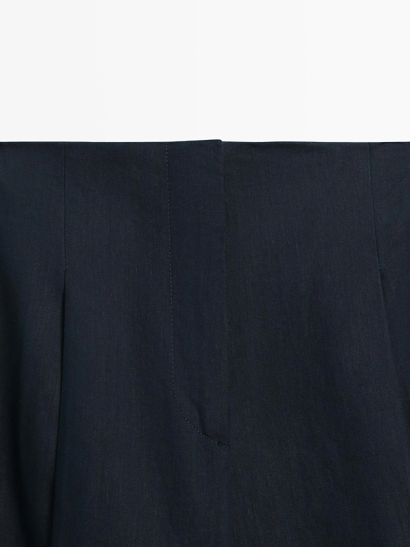 Linen suit trousers