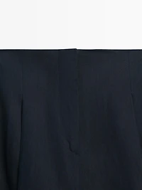 Linen suit trousers