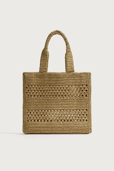 WOVEN SHOPPER BAG