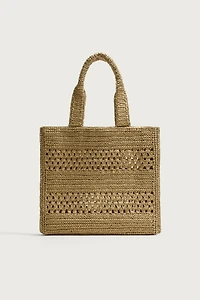 WOVEN SHOPPER BAG