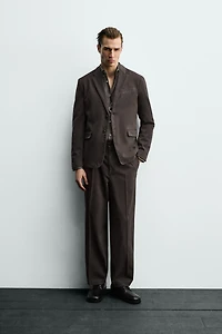 WASHED EFFECT SUIT BLAZER