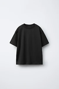 BASIC FLEECE T-SHIRT AND BERMUDA SET