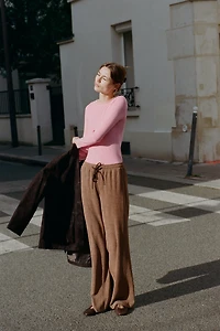 PANTALON DROIT TAILLE ÉLASTIQUE