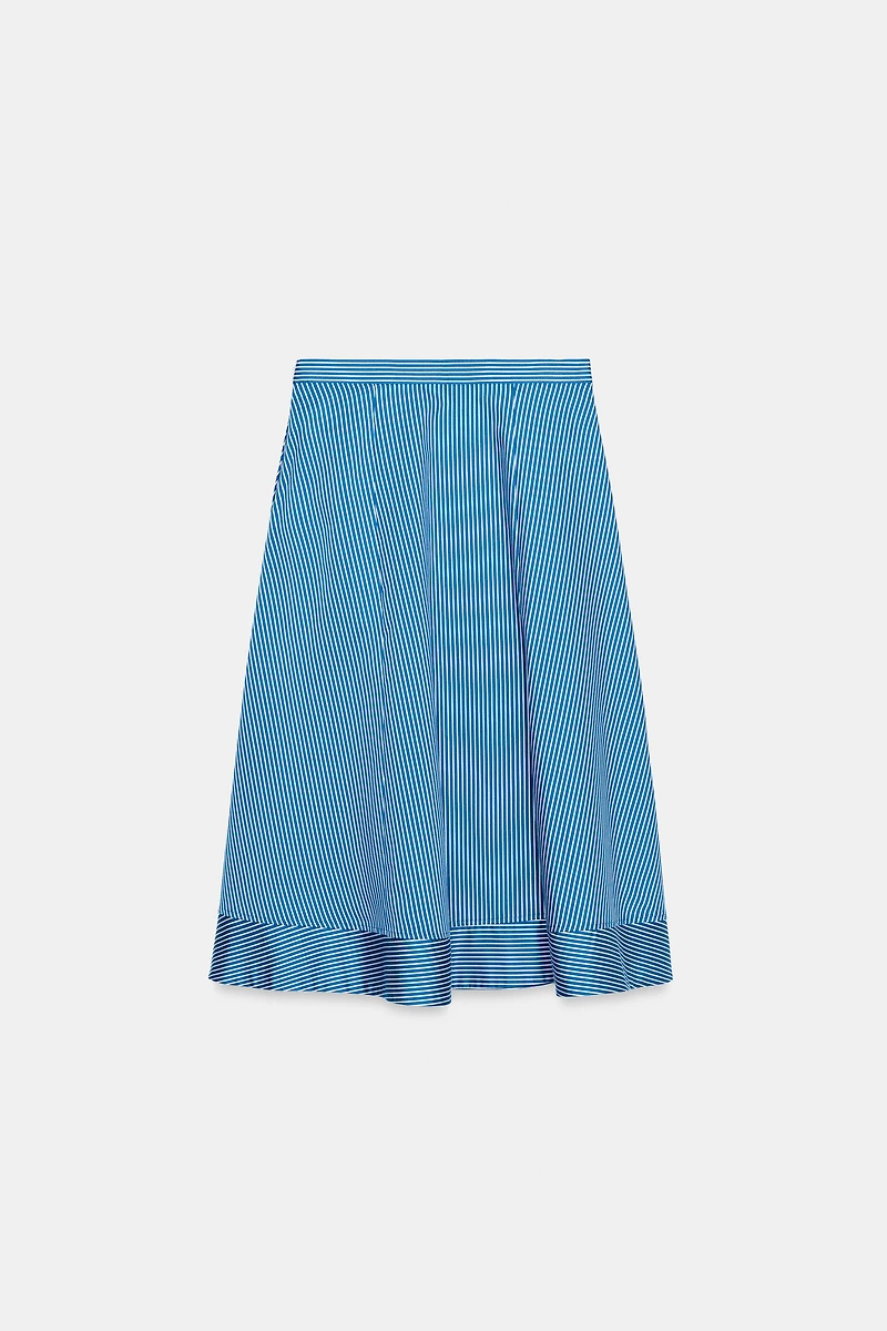 ZW COLLECTION STRIPED A-LINE SKIRT