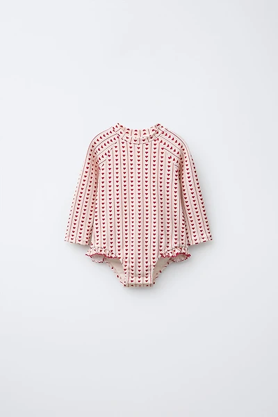 1-6 ANS/ MAILLOT DE BAIN CŒURS