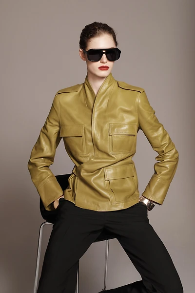 100% LEATHER JACKET - THE ITEM ZARA WOMAN