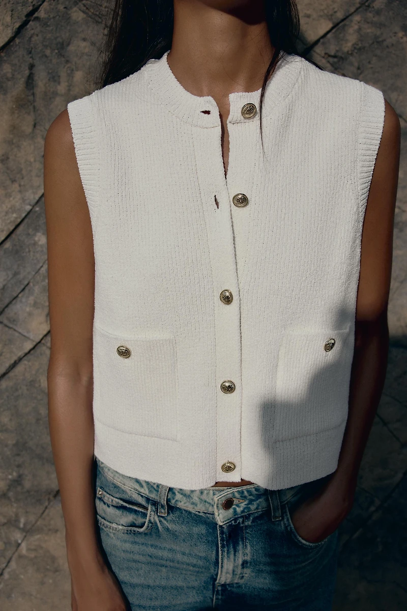 SMOOTH KNIT VEST TOP