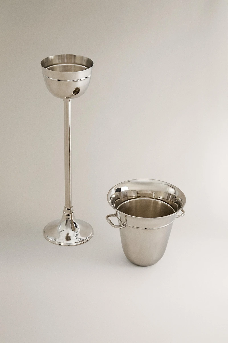 BRASS STANDING WINE COOLER