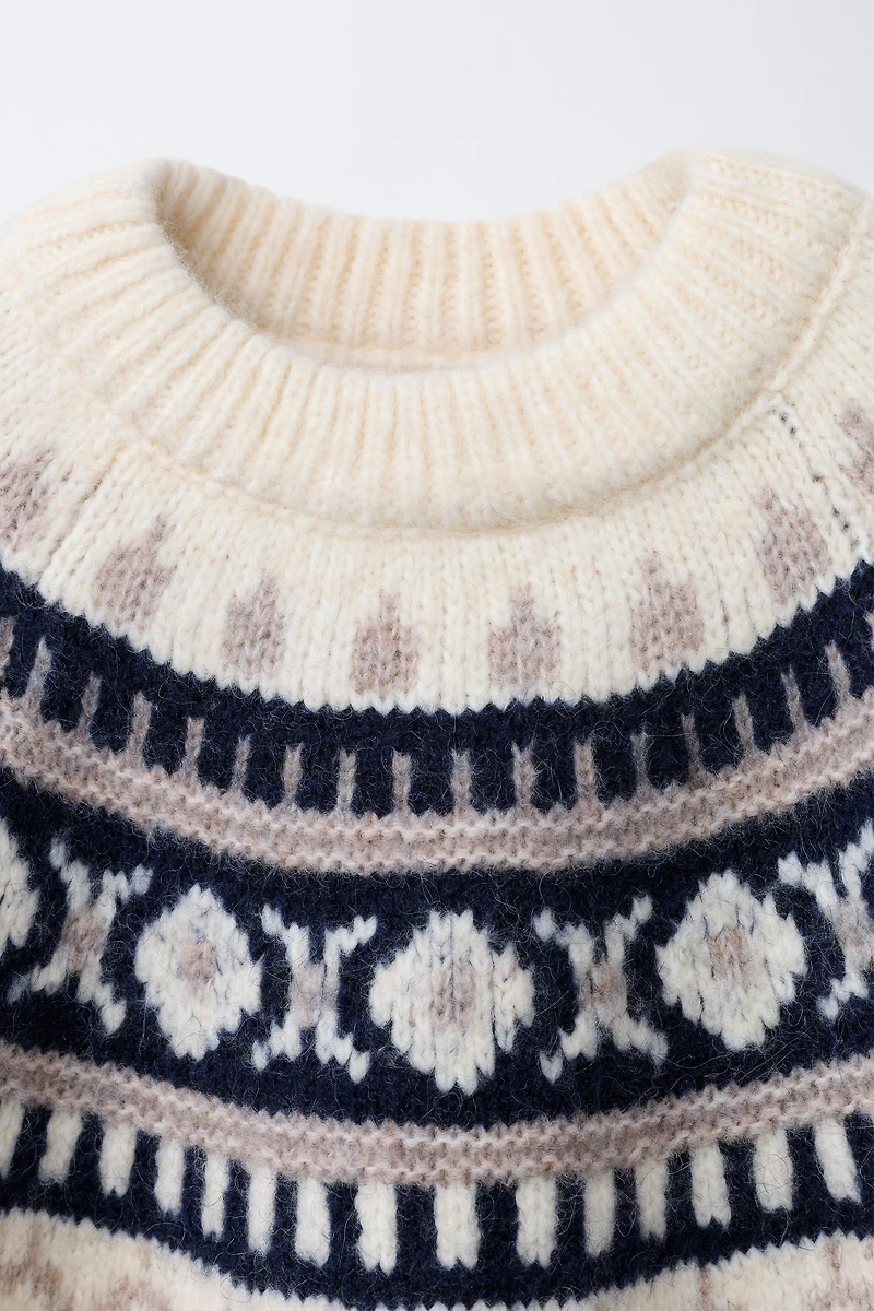 JACQUARD KNIT SWEATER