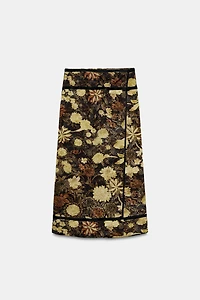 ZW COLLECTION FLORAL WRAP SKIRT