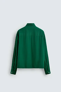 CONTRAST EMBROIDERY SHIRT