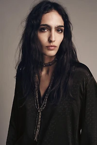 PACK OF 2 BEADED CHOKER NECKLACES