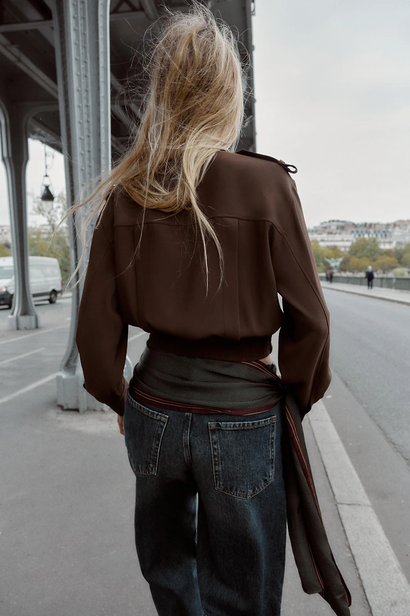 CHEMISE À PATTES D'ÉPAULE