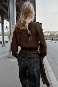 CHEMISE À PATTES D'ÉPAULE