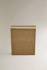 LAUNDRY BASKET WITH TWO COMPARTMENTS