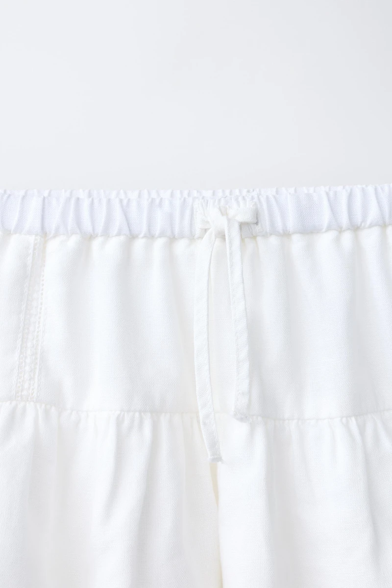 RUFFLED LACE SKIRT