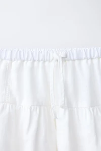 RUFFLED LACE SKIRT