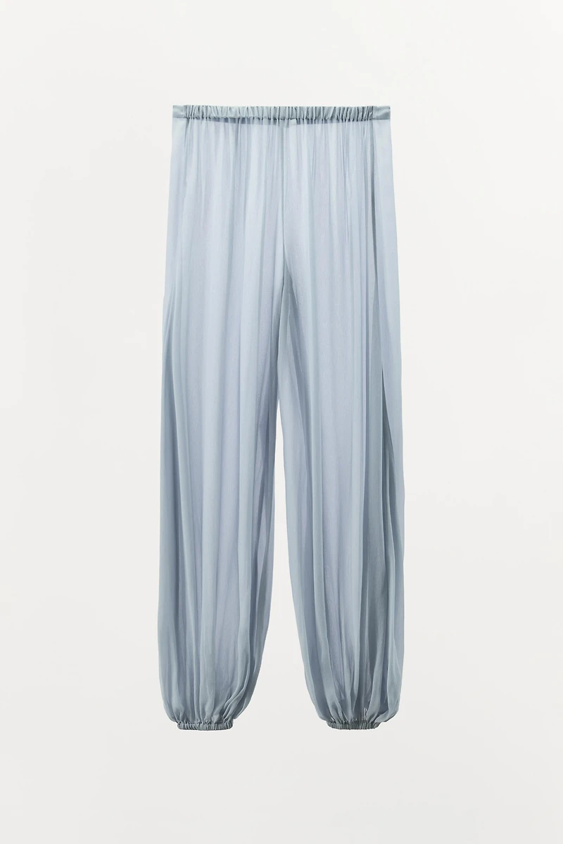 SEMI-SHEER BUBBLE PANTS