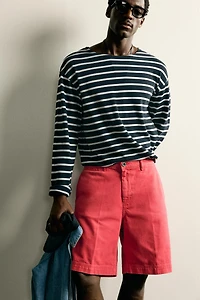 STRAIGHT FIT CHINO SHORTS