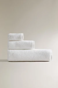 SERVIETTE DE BAIN TEXTURE CÔTELÉE