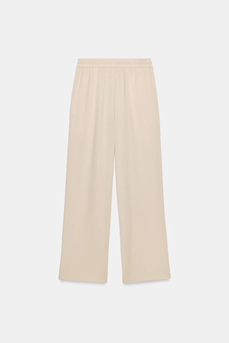 PANTALON FLUIDE À TAILLE ÉLASTIQUE