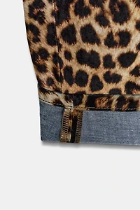 PANTALON FLOQUÉ IMPRIMÉ ANIMAL ZW COLLECTION ÉDITION LIMITÉE