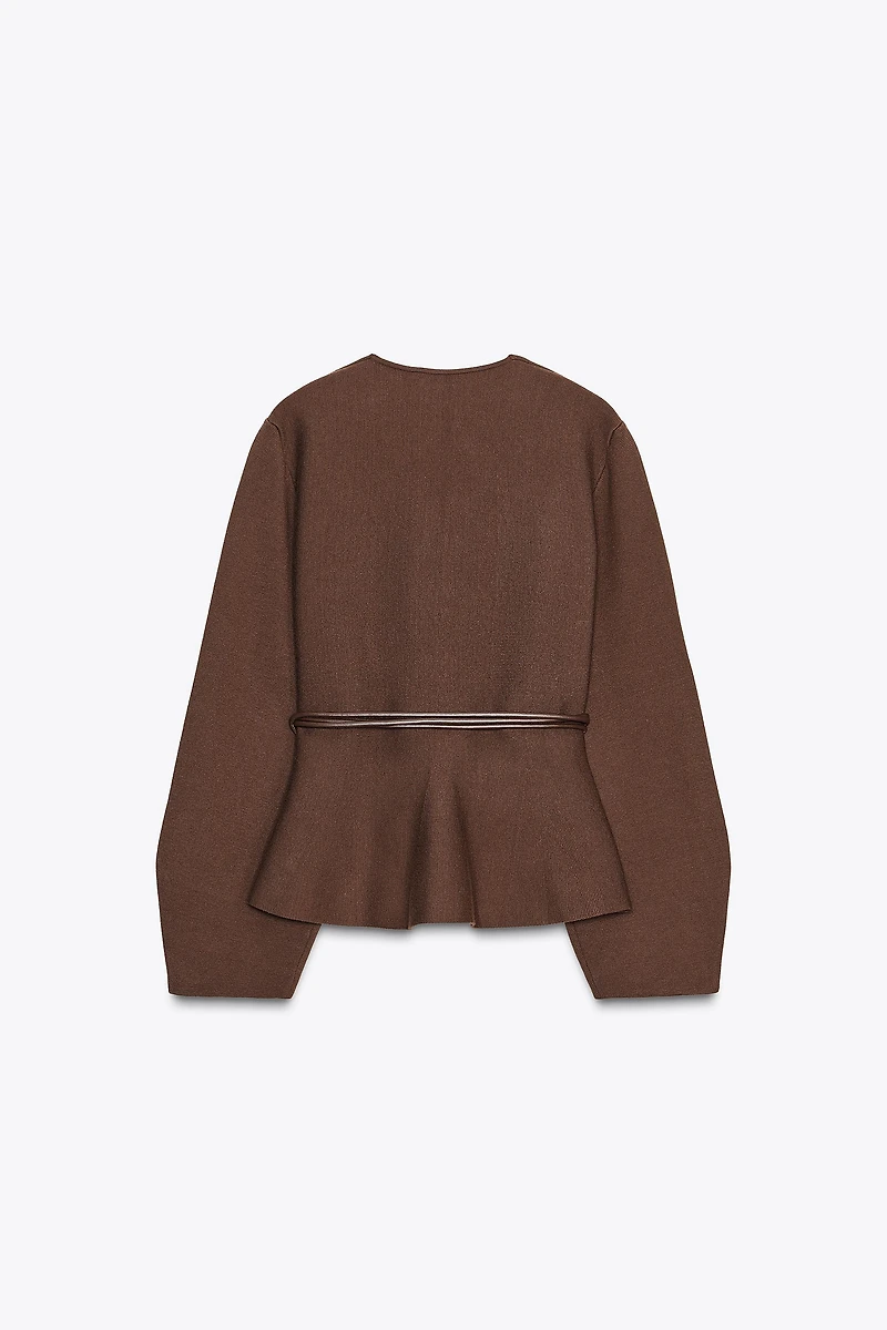 BELTED CARDIGAN