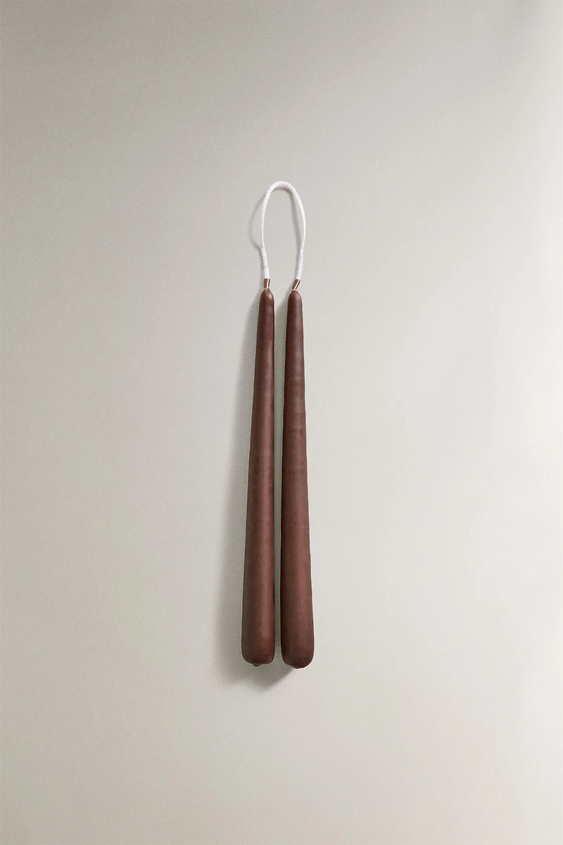 PACK BOUGIES DÉCORATIVES CONIQUES (PACK DE 2)