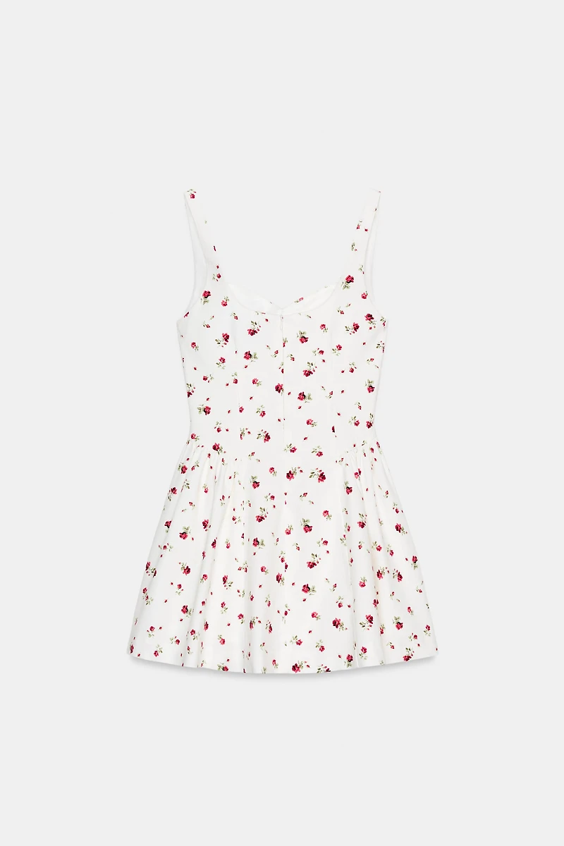 FLORAL PRINT VOLUME DRESS