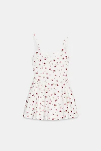 FLORAL PRINT VOLUME DRESS