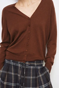 100% EXTRA SOFT WOOL CARDIGAN