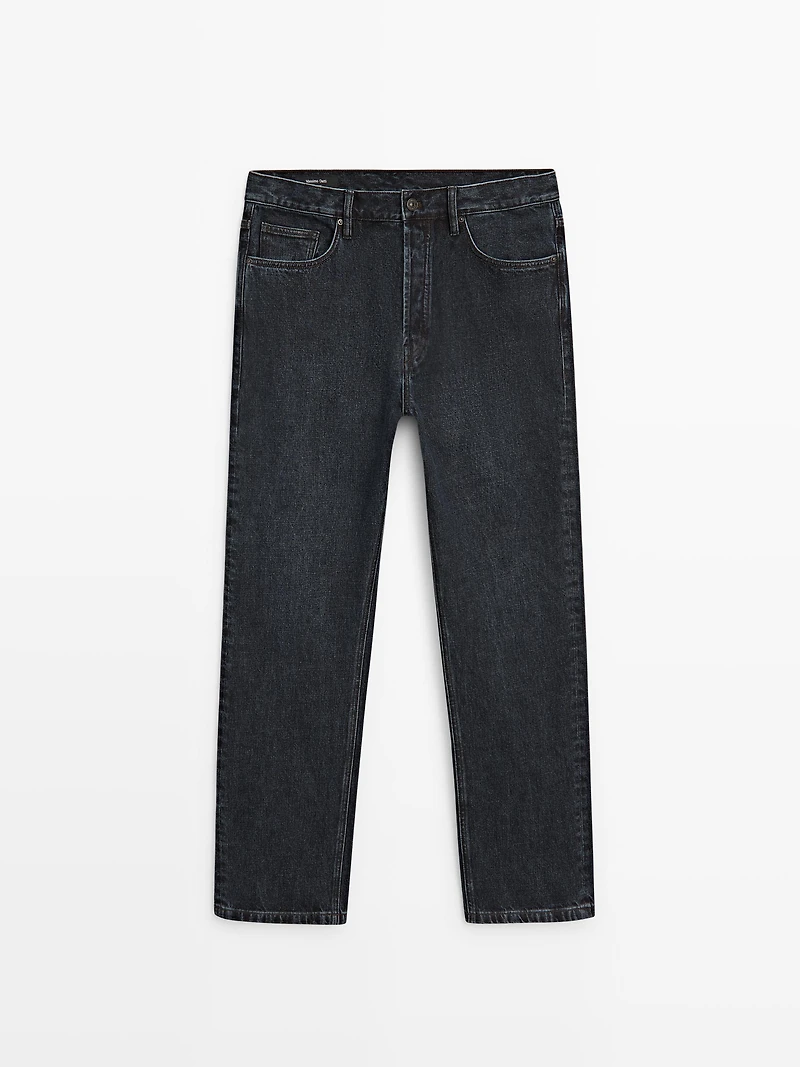 Straight-leg jeans