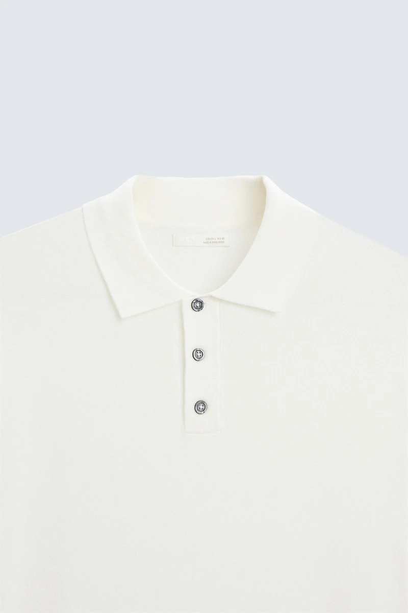 POLO EN MAILLE MÉLANGE VISCOSE