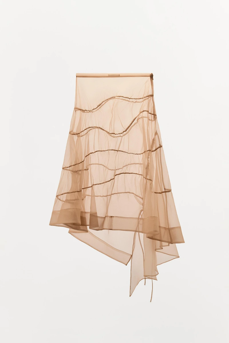 RUFFLED ORGANZA SKIRT