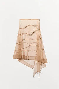 RUFFLED ORGANZA SKIRT
