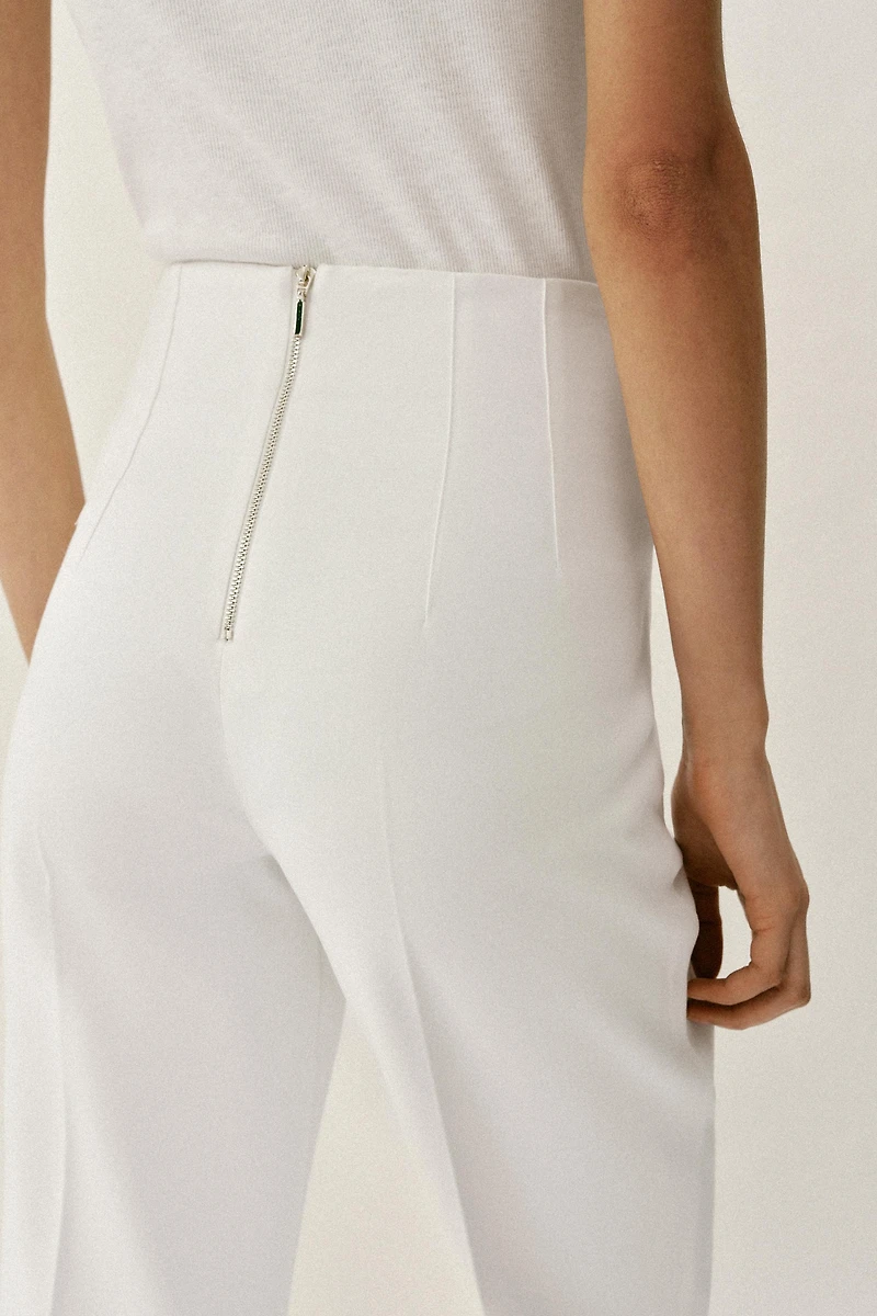 PANTALON TAILLE HAUTE ZIP DOS