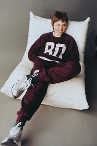 NUMBER PRINT SWEATSHIRT