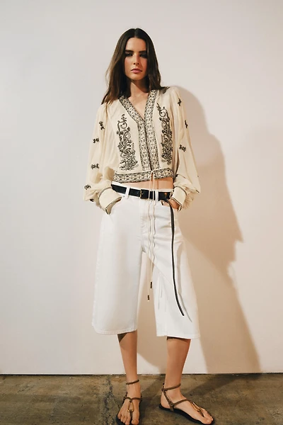 BEAD EMBROIDERED BLOUSE ZW COLLECTION