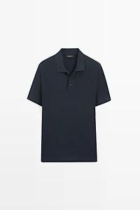 Piqué 100% cotton polo shirt