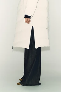 LONG RUBBERIZED WINDPROOF HOODIE ANORAK