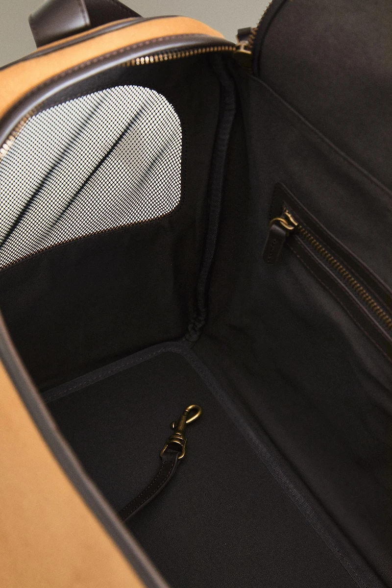 LEATHER PET CARRIER