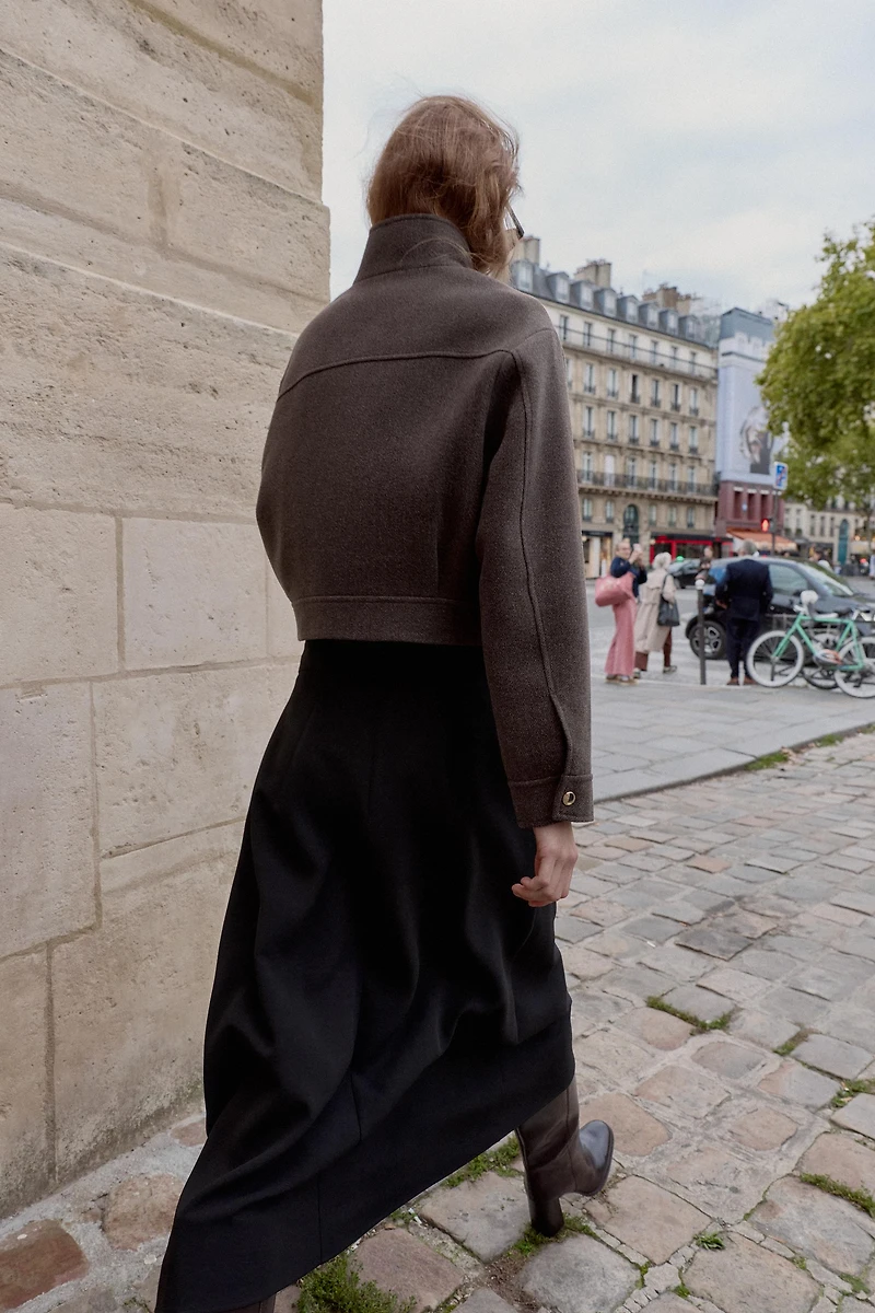 SOFT HIGH COLLAR JACKET